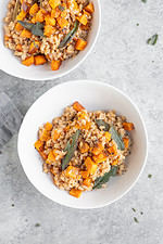 Farro Risotto with Butternut Squash (Farrotto) - Delish Knowledge