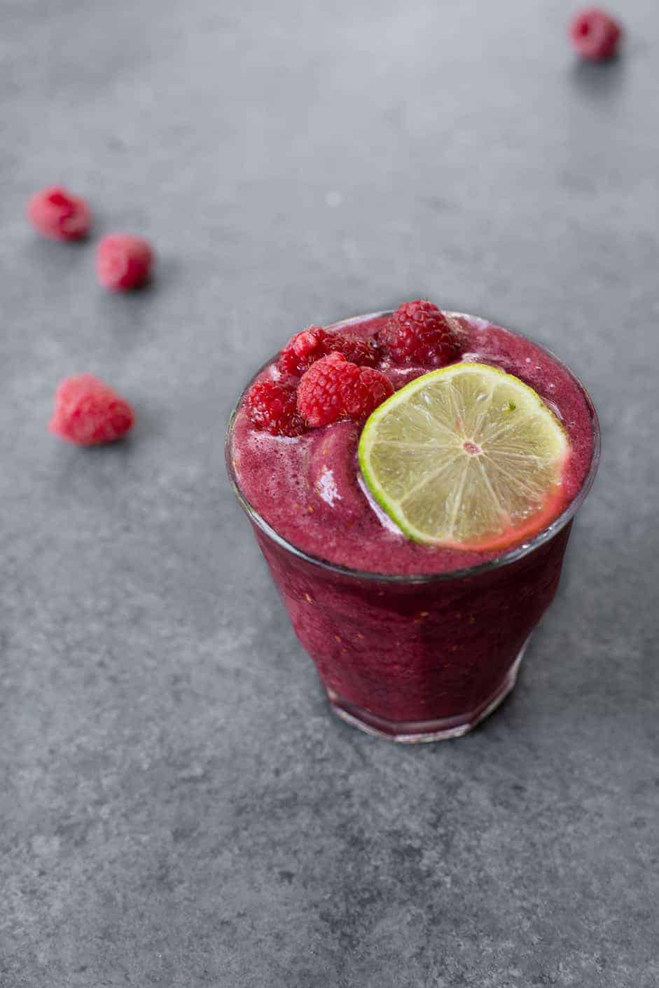 Frozen Sangria Slush With Frozen Fruit