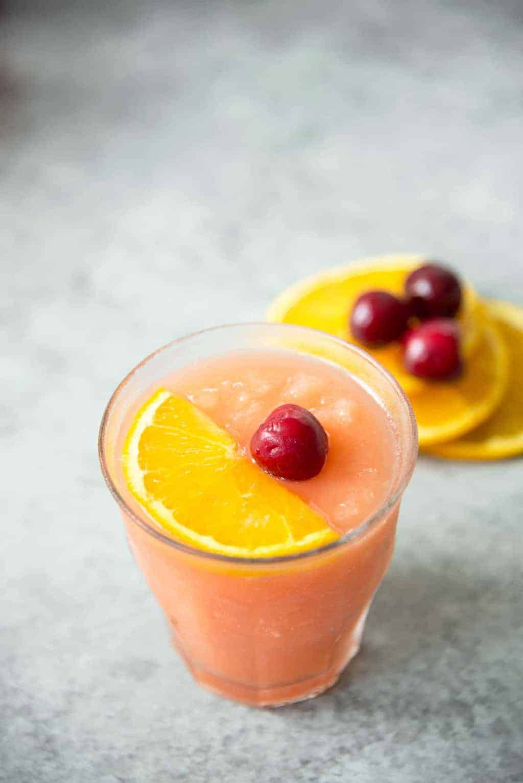 Frozen Negroni Slushies 5 This Is The Drink For Summer. A Frozen Orange-Ginger Negroni Slush, Perfect For Hot Days. Campari, Gin, Vermouth, Ginger Syrup And Orange Juice. | Www.delishknowledge.com