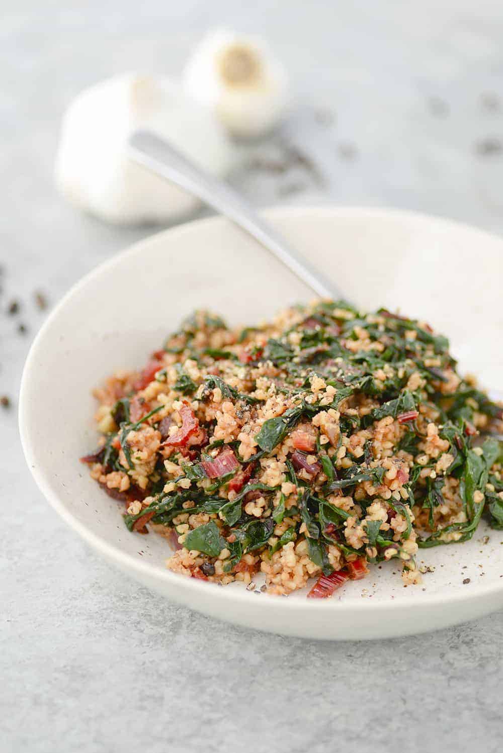 Swiss Chard Ancient Grains Salad