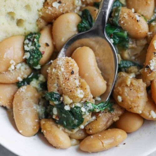 Brothy Gigante Beans with Spinach 11 Gigante Beans