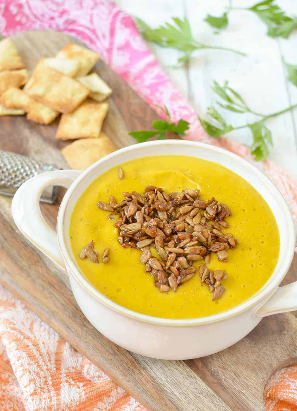 Ginger Apple Butternut Squash Soup