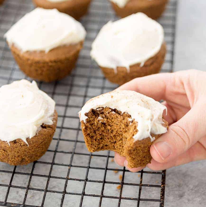 Gingerbread Muffins with Cream Cheese Frosting Delish Knowledge