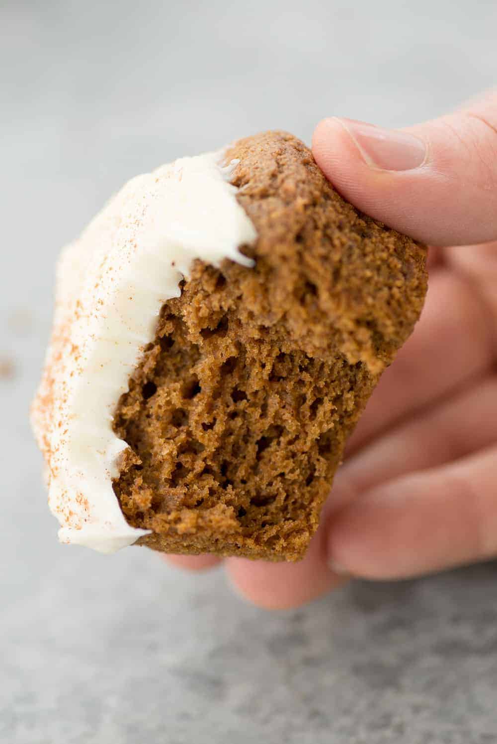 Gingerbread Muffins With Cream Cheese Frosting 