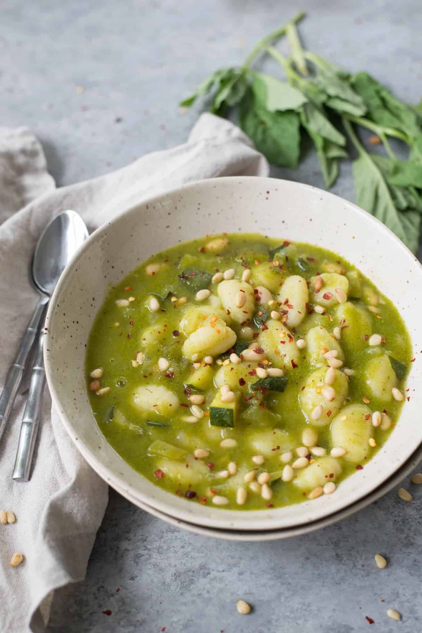 Gnocchi Pesto Soup Delish Knowledge