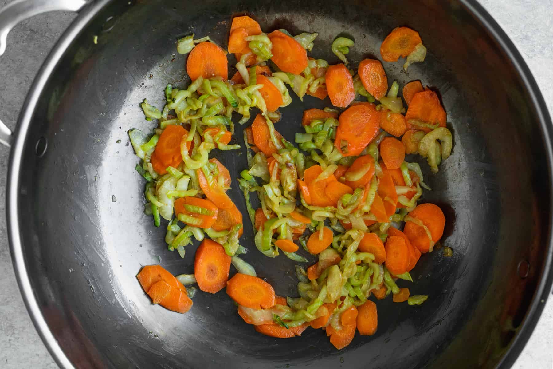 Cooked Vegetables In A Wok