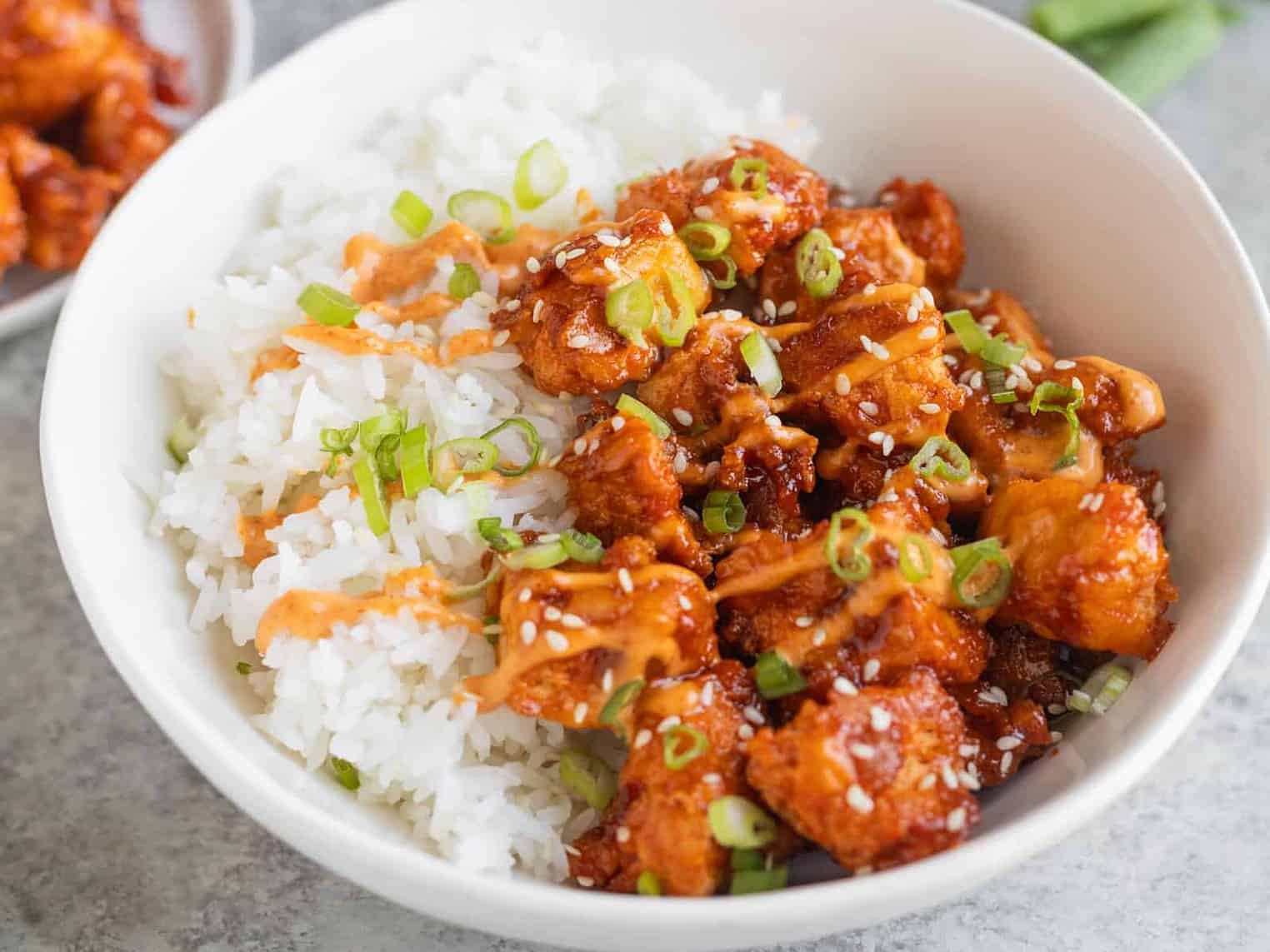 Bowl Of Crispy Gochujang Tofu