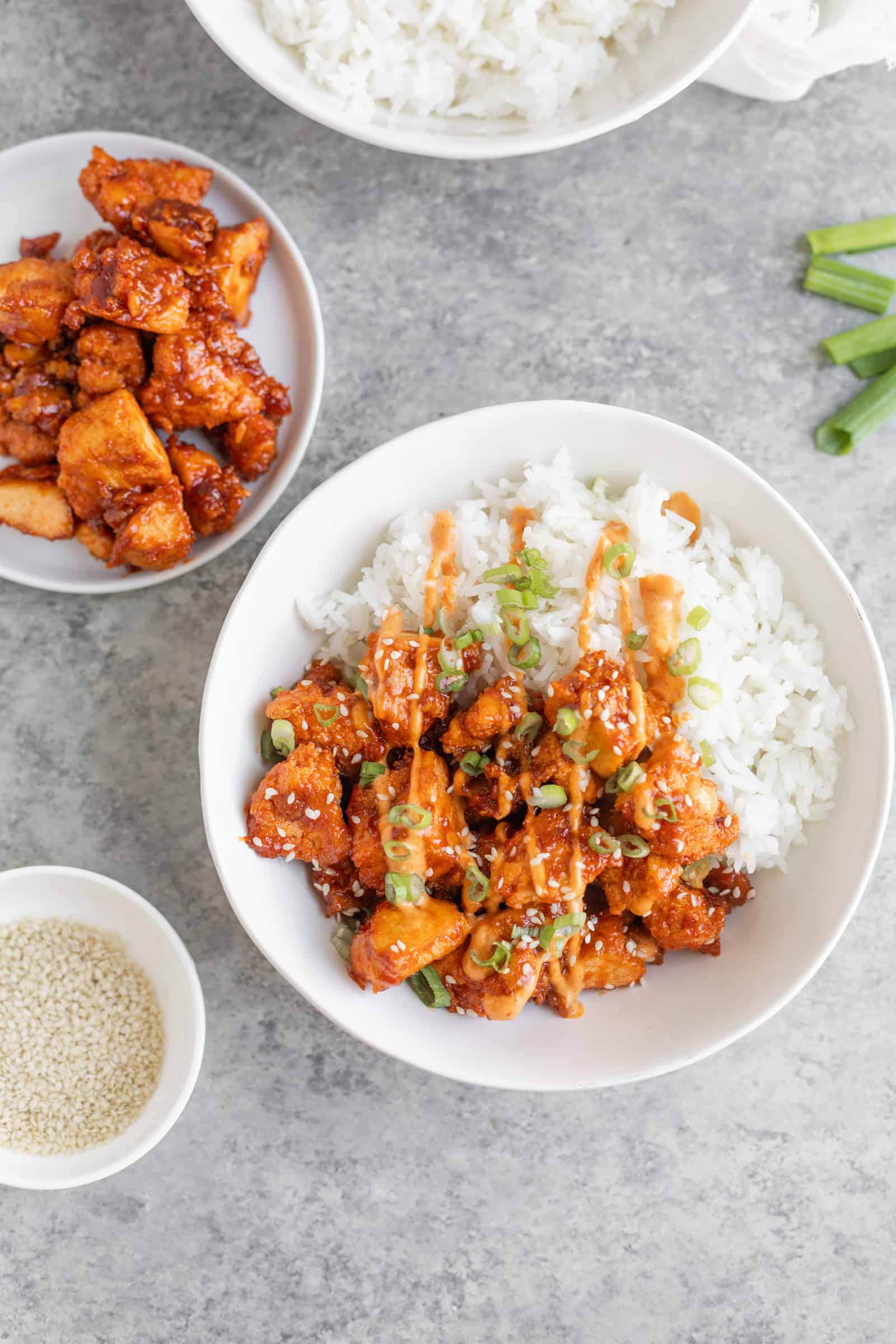 Spicy Gochujang Crispy Tofu Bowls Delish Knowledge