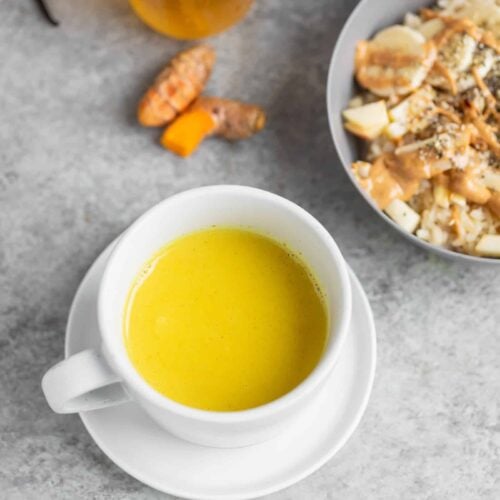 Cup Of Golden Milk With Turmeric
