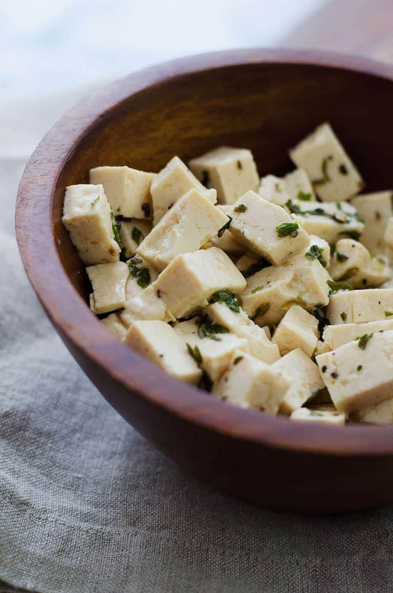 Vegan Greek Salad with Tofu Feta Delish Knowledge