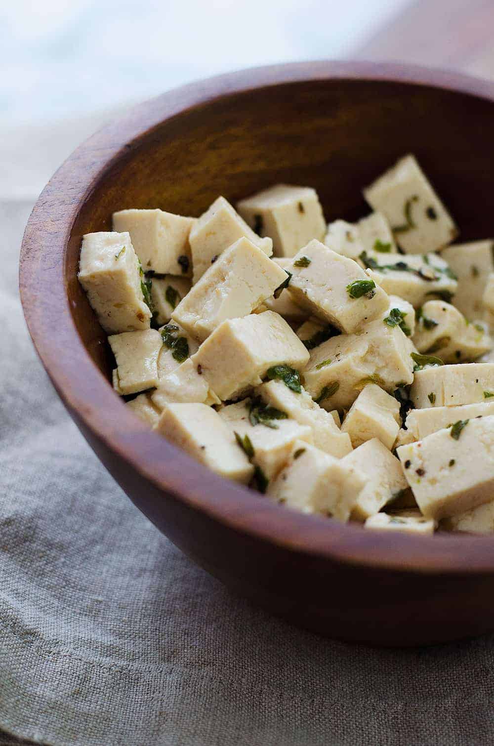 Bowl Of Tofu Feta 