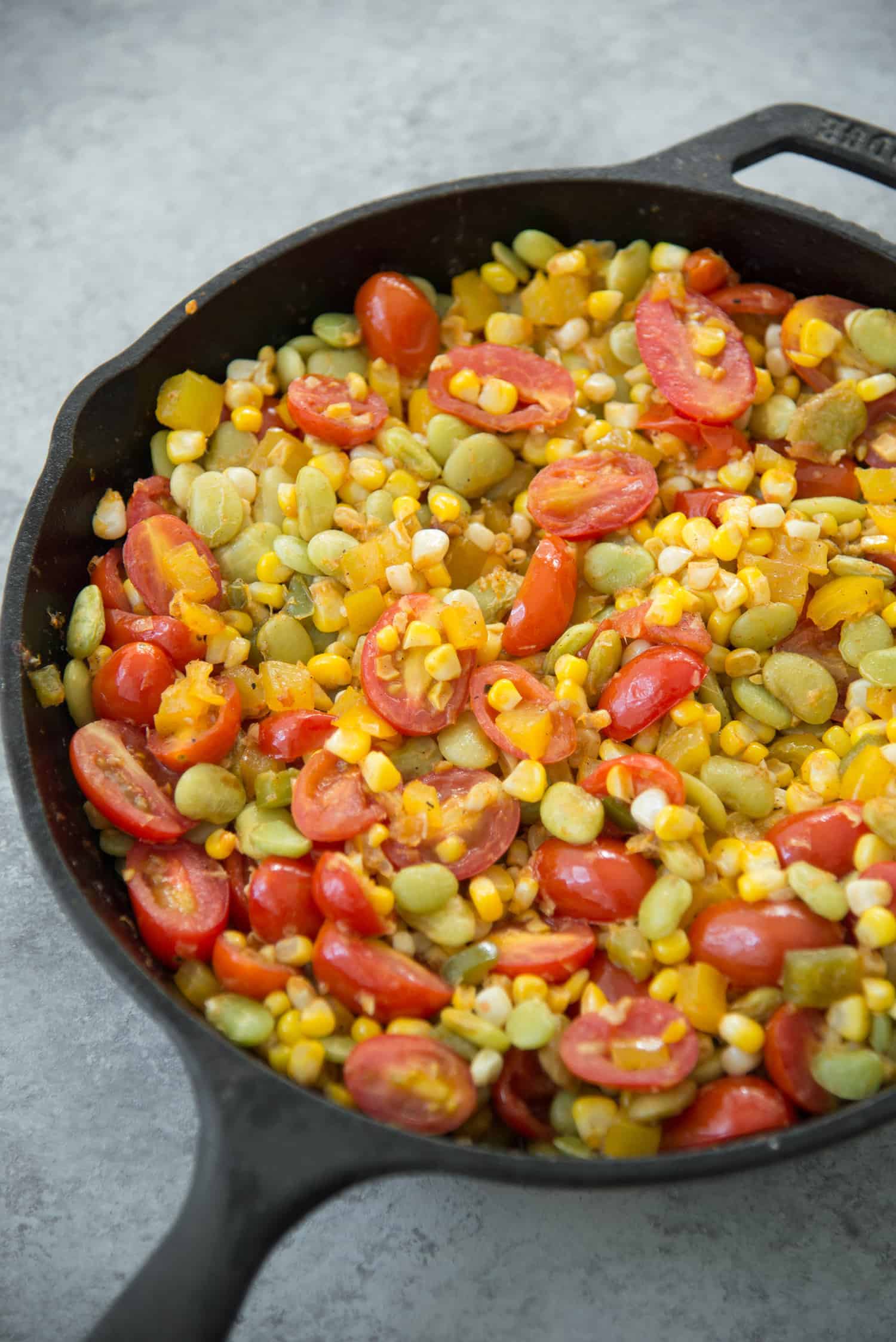 The Perfect Summer Dinner! Grilled Succotash With Bbq Tofu Kebobs. So Flavorful And Easy! Vegan And Gluten-Free. | Www.delishknowledge.com