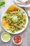 salad with guacamole