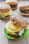The BEST Veggie Burgers! Tropical Black Bean Patty with Grilled Pineapple and Swiss! You have to make this one. #vegetarian | www.delishknowledge.com