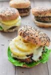 The Best Veggie Burgers! Tropical Black Bean Patty With Grilled Pineapple And Swiss! You Have To Make This One. #Vegetarian | Www.delishknowledge.com