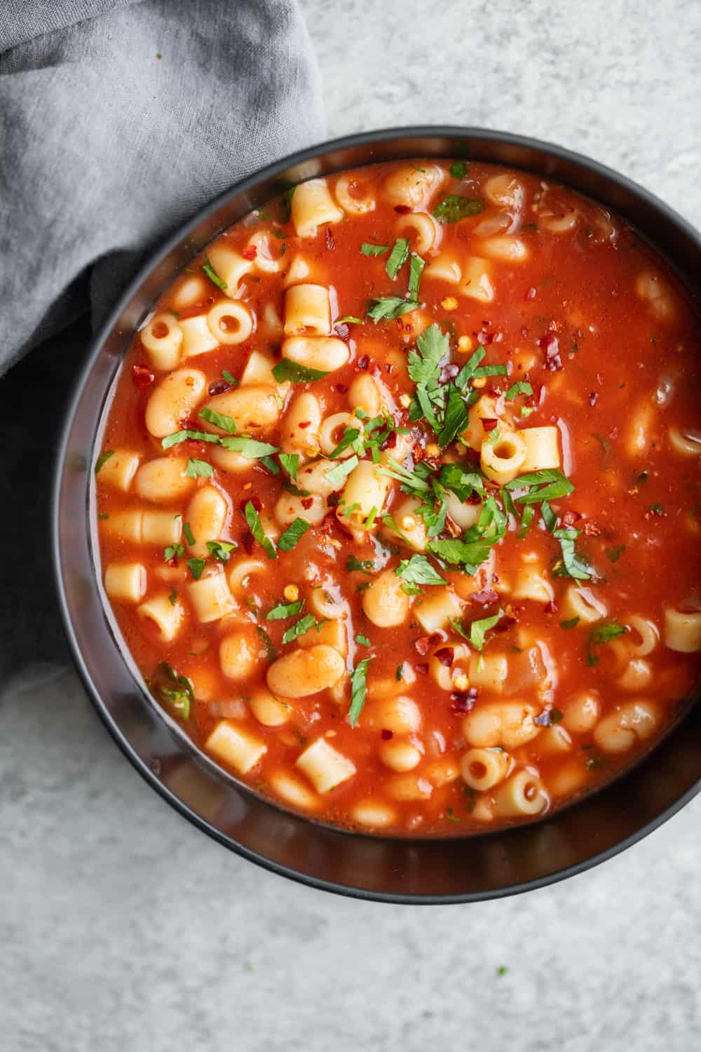 Healthy Pasta Fagioli