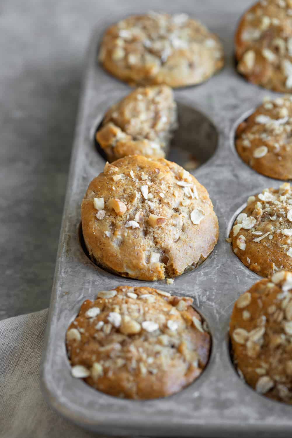 Pear Muffins In A Muffin Tin