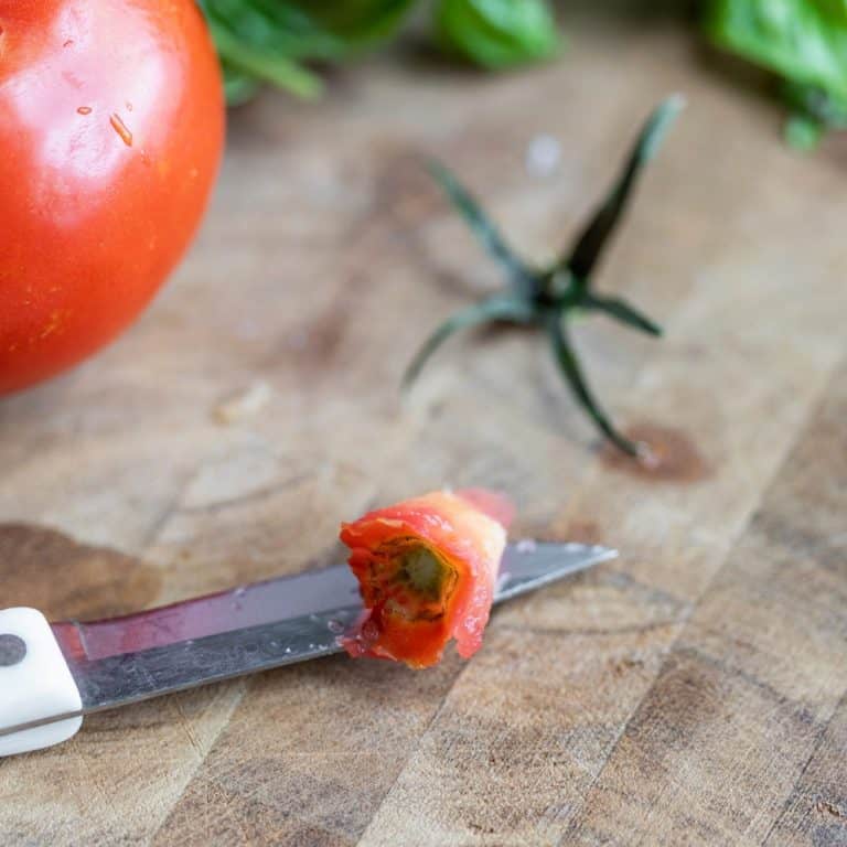 How to Core Tomatoes Step by Step Directions Delish Knowledge