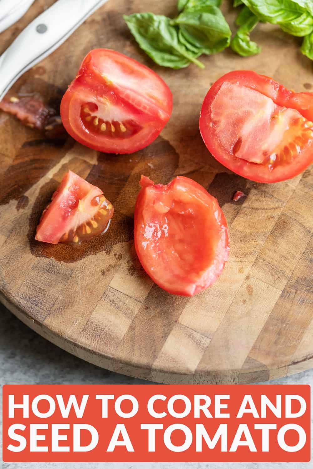 How to Core Tomatoes Step by Step Directions Delish Knowledge
