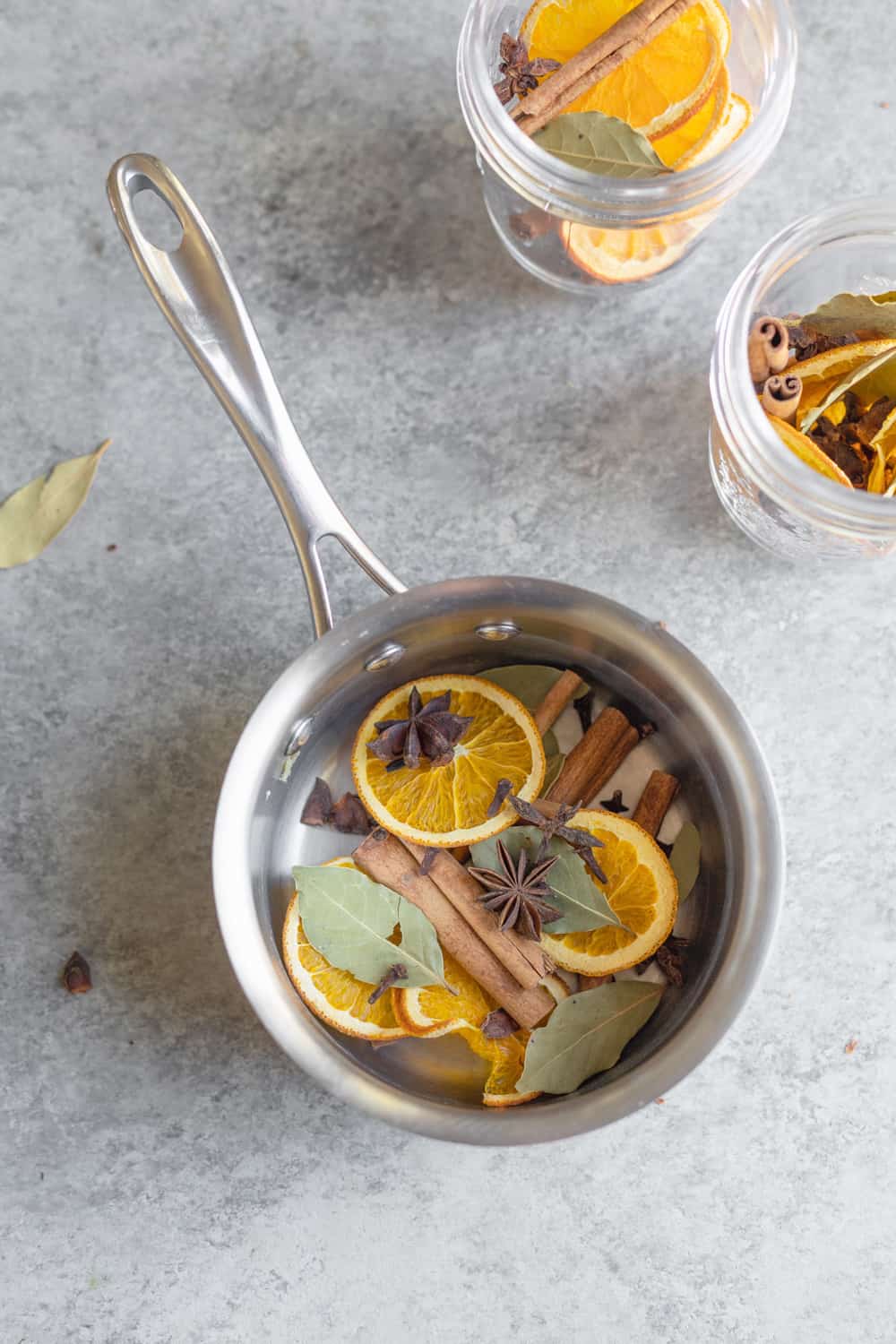 Orange Peppermint Simmer Pot Kit Holiday Stovetop Simmer Potpourri