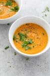 bowl of carrot soup