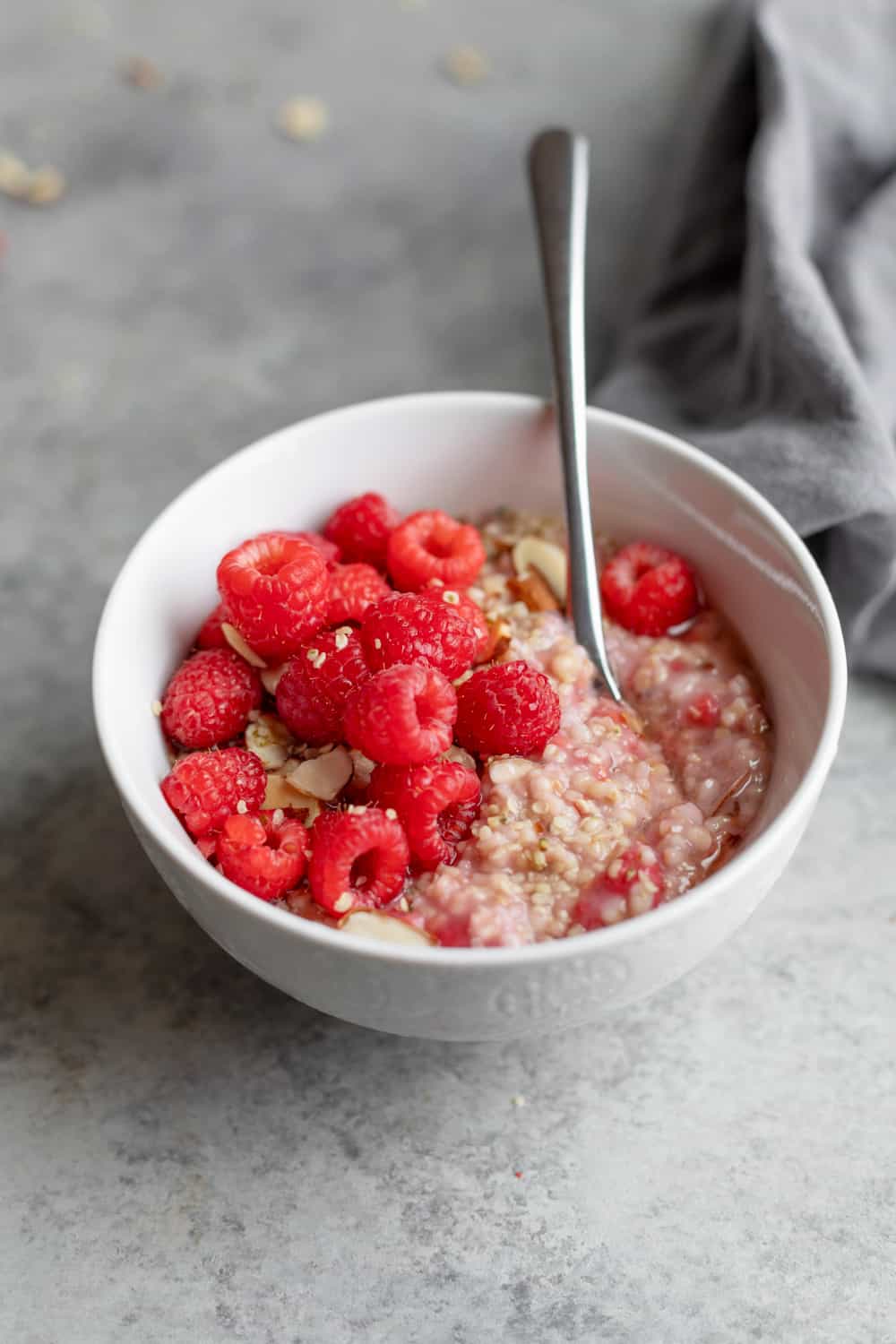 Instant Pot Raspberry Steel Cut Oatmeal - Delish Knowledge