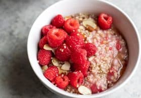 bowl of instant pot oats with berries