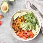 Vegan instant pot burrito bowls