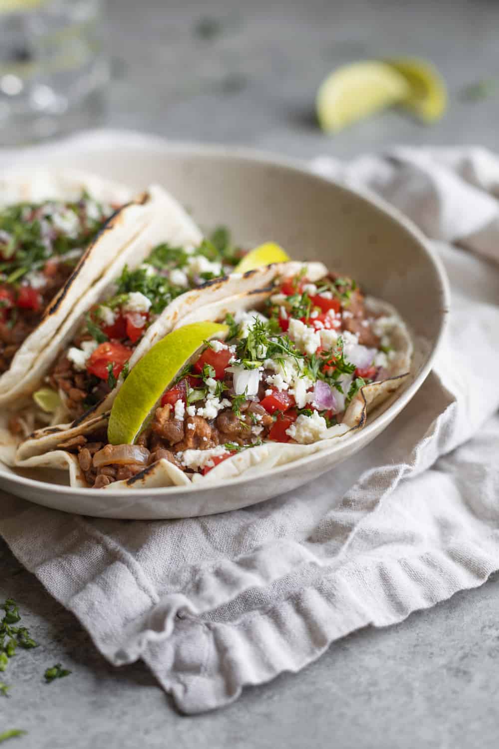 instant pot lentil tacos