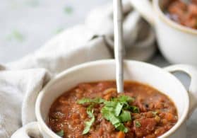 Instant Pot Vegan Chili (Slow Cooker + Stove Top Directions)