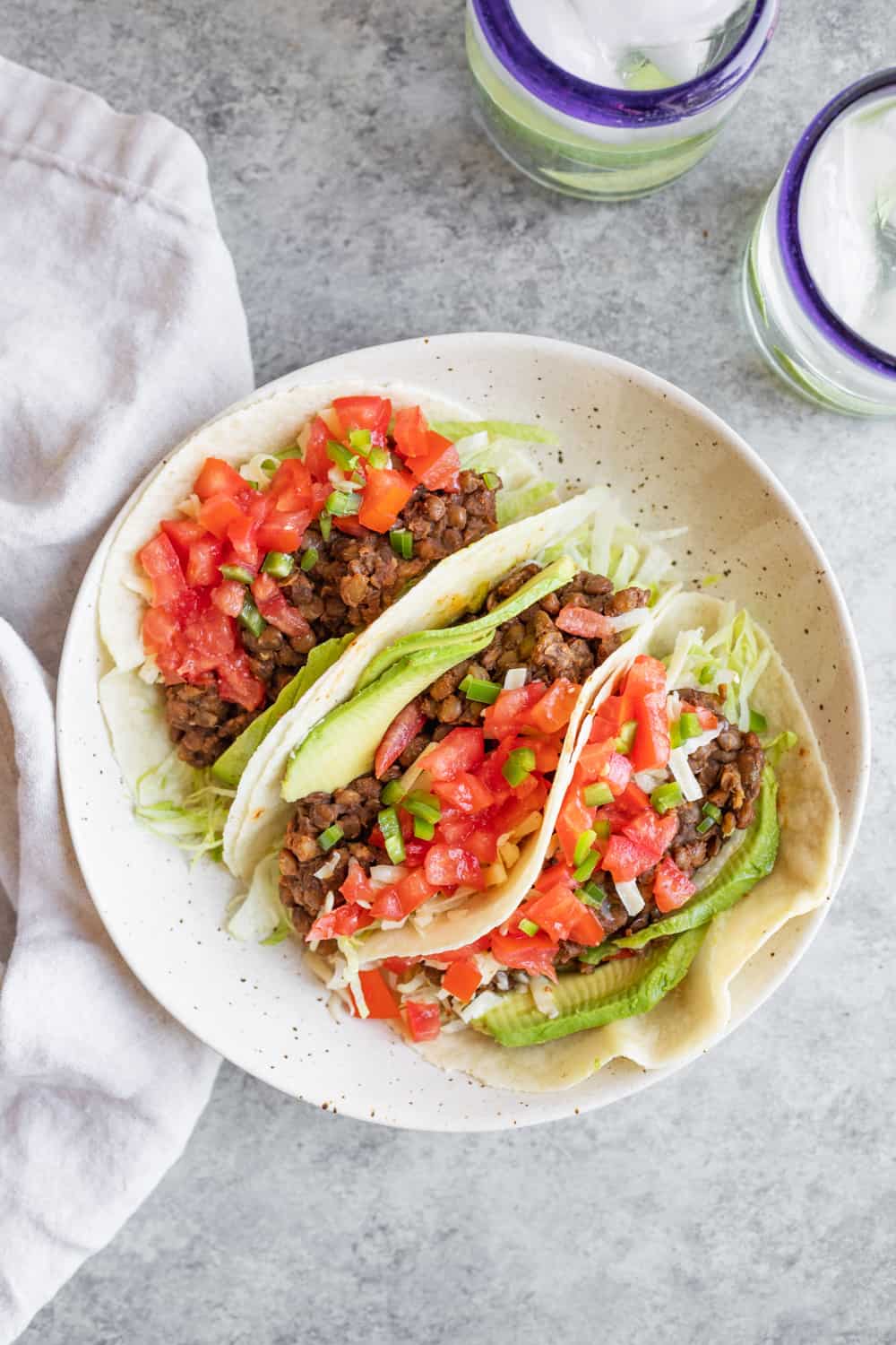 Instant Pot Vegan Lentil Tacos