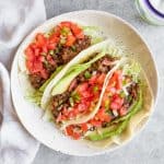 Cropped Instant Pot Vegan Lentil Tacos