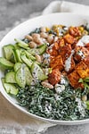 BBQ Kale Tofu Salad