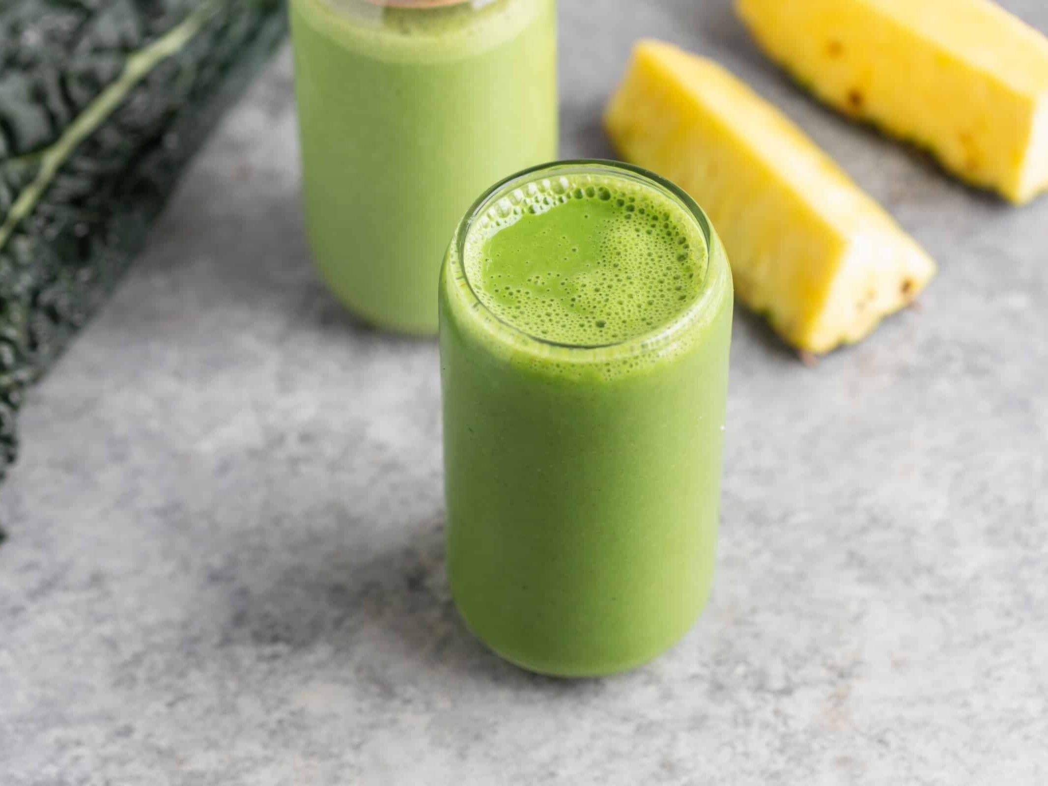 Vegan Banana Recipes 6 Kale Smoothie With Pineapple