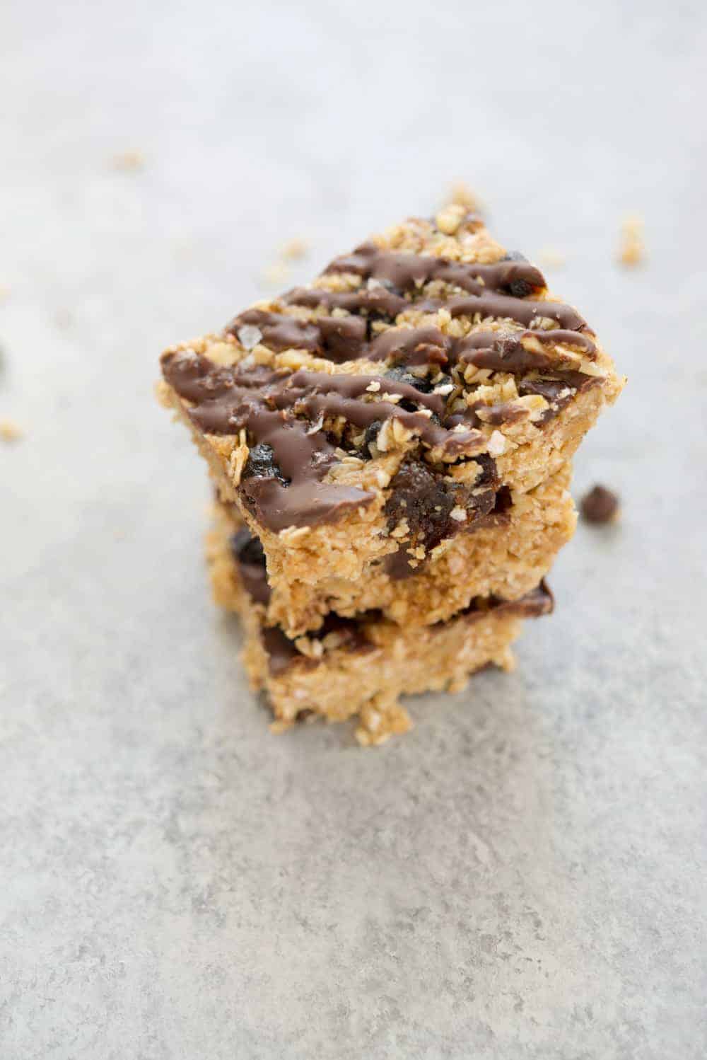 Salted Chocolate Granola Bars