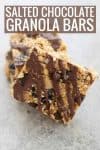 salted chocolate granola bars