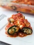 Finally! A Healthy Lasagna! Lasagna Sans Noodles! Slices Of Roasted Zucchini And Eggplant Stuffed With Herbed Ricotta Cheese &Amp; Quinoa! Gluten-Free And Can Be Made Either Vegan Or Vegetarian!