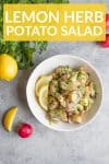 Lemon Potato Salad with texts