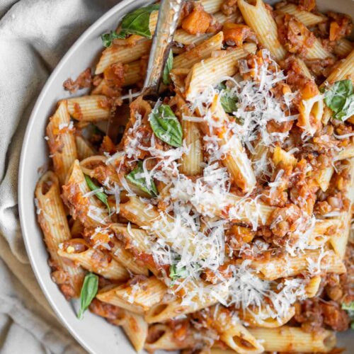Healthy Lentil Bolognese