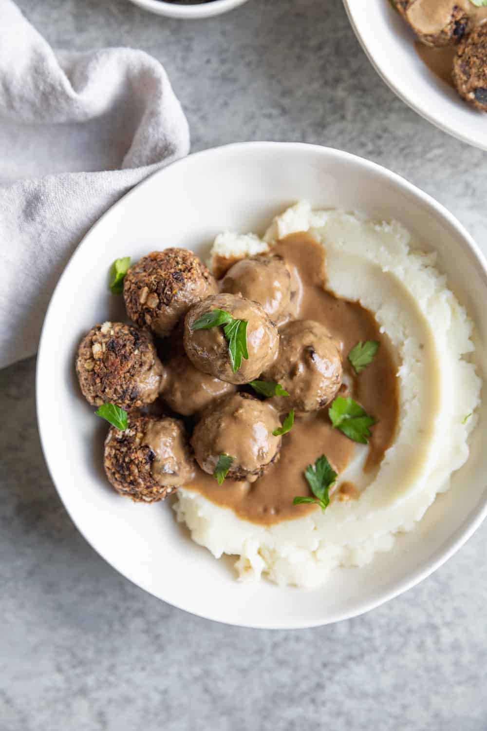 Vegan Thanksgiving Meatballs