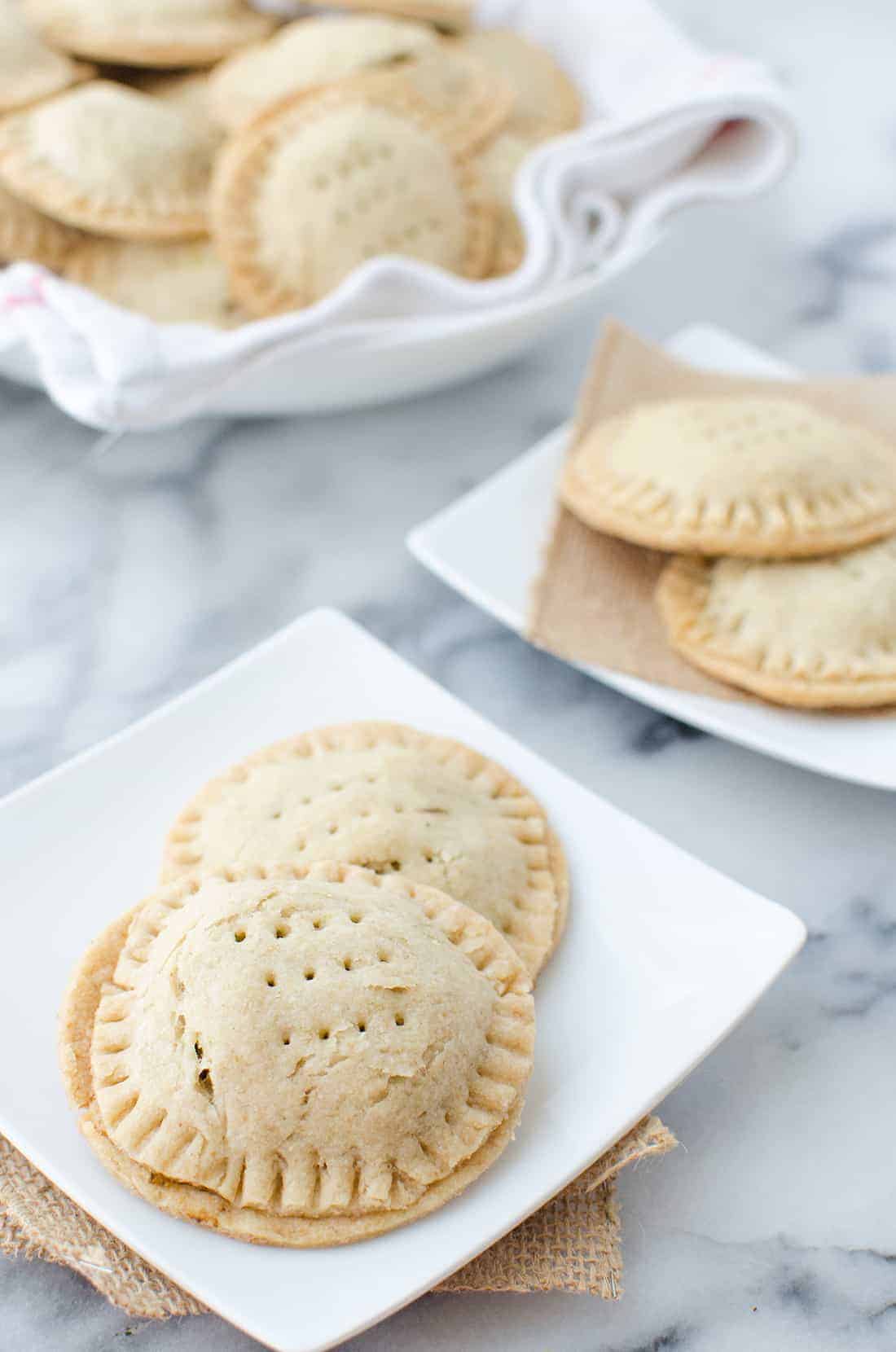 Lentil Hand Pies with Walnut Pesto! Lentil salad stuffed into homemade pie crust. Perfect for picnics, potlucks or lunches! #vegan | www.delishknowledge.com