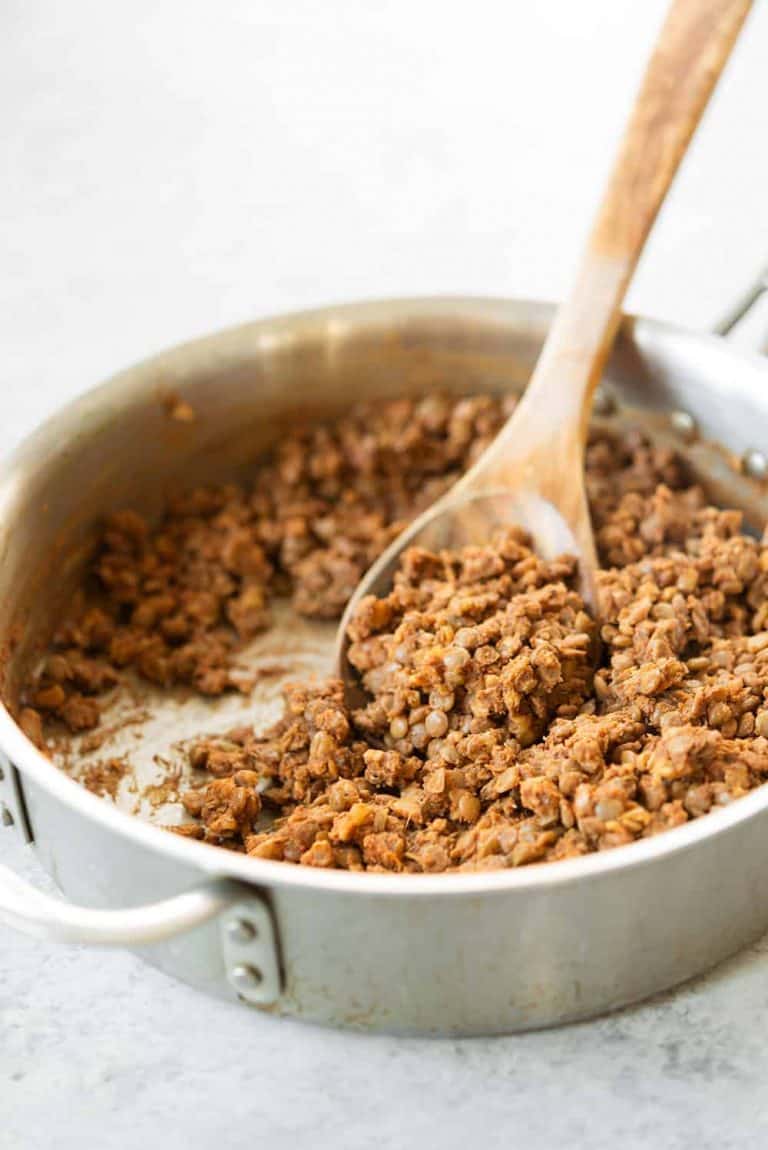 Lentil Walnut Taco Meat - Delish Knowledge