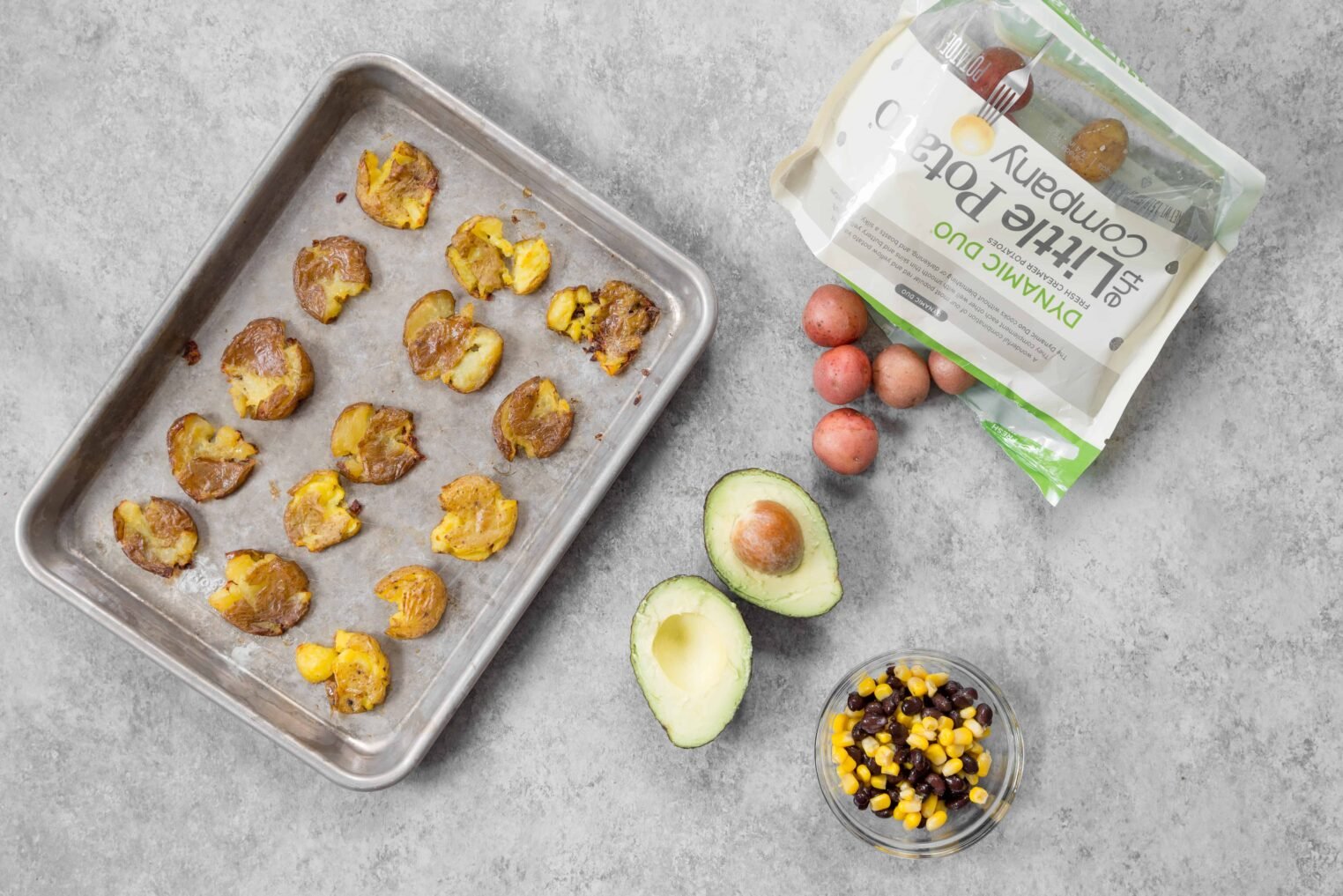 Vegan Loaded Smashed Potatoes 3 Loaded Smashed Potatoes