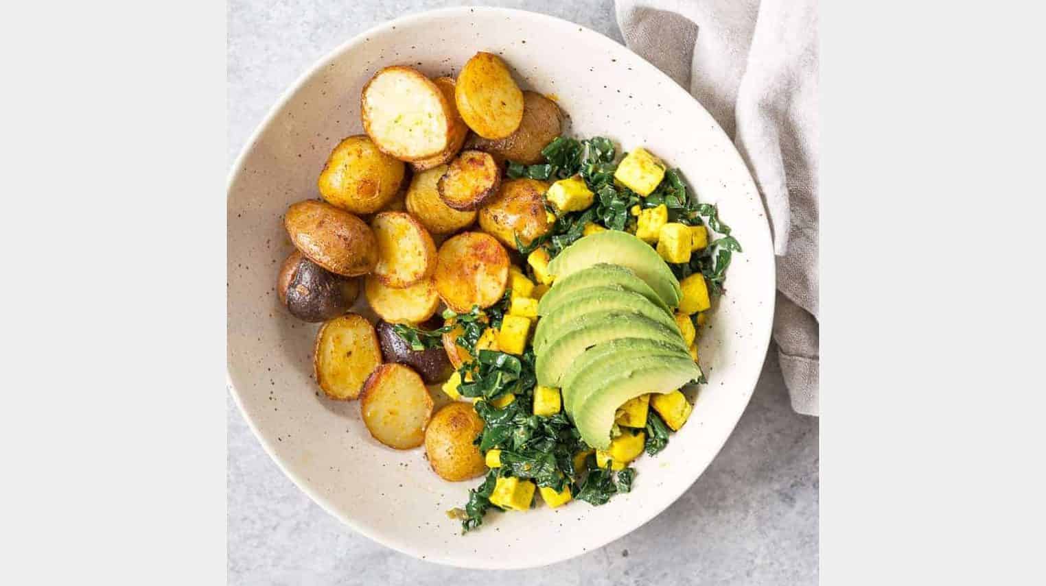 Vegan Breakfast Bowl with Potatoes