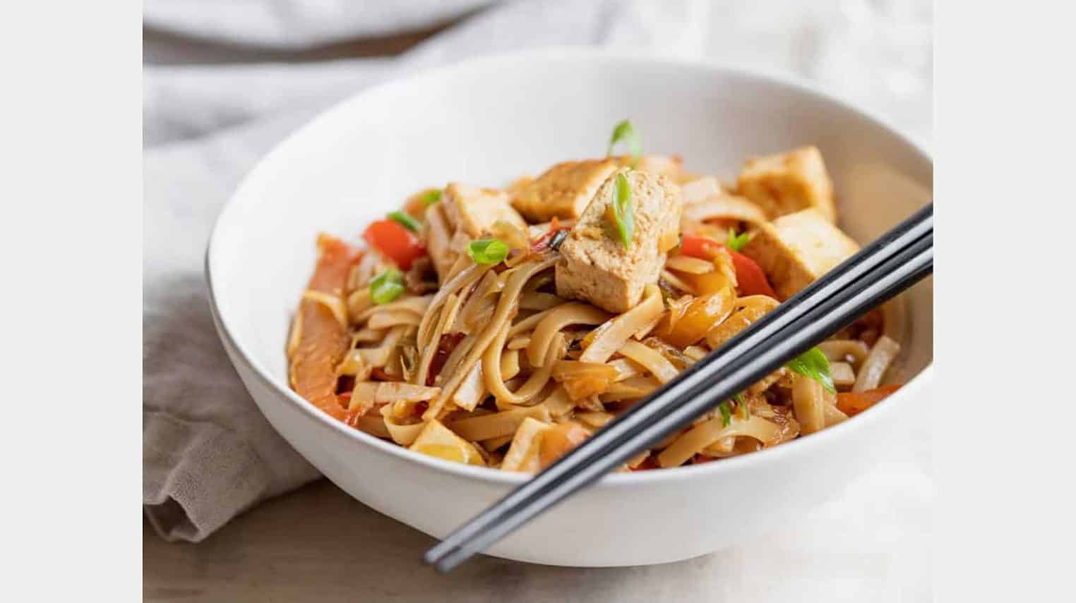 vegan drunken noodles