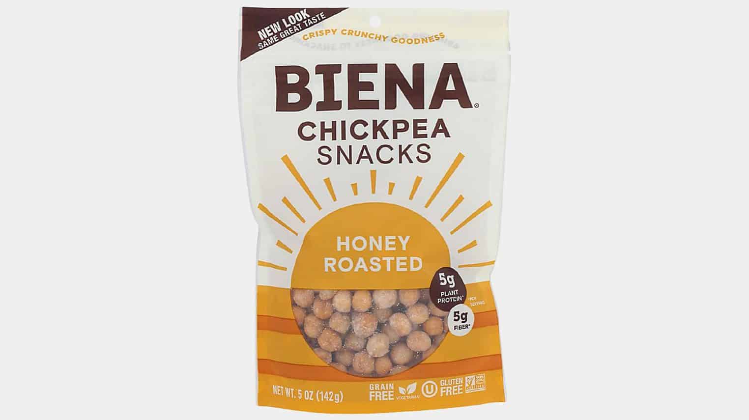 22 Packaged Snacks You Can Actually Feel Good About Eating 13 Biena Chickpea Snacks