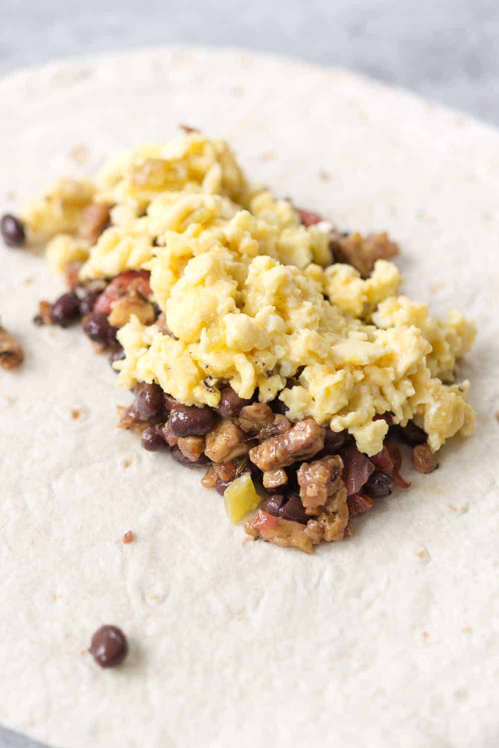 Make Ahead Freezer Breakfast Burritos 3 Perfect Scrambled Eggs With Breakfast Burritos