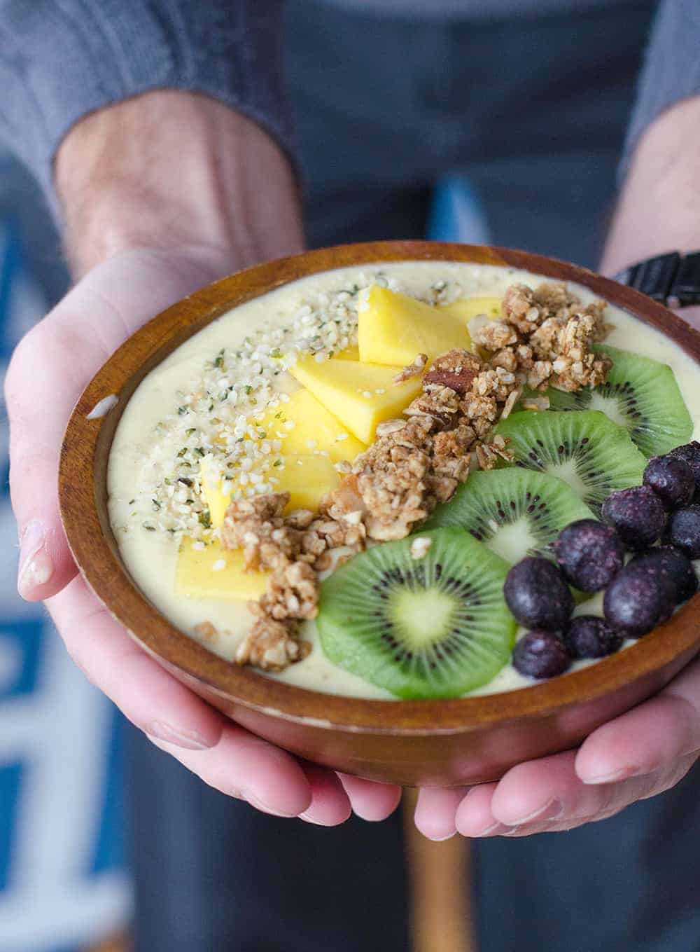 Vegetarian Protein Breakfast Bowl Filled With Vegan Protein Sources