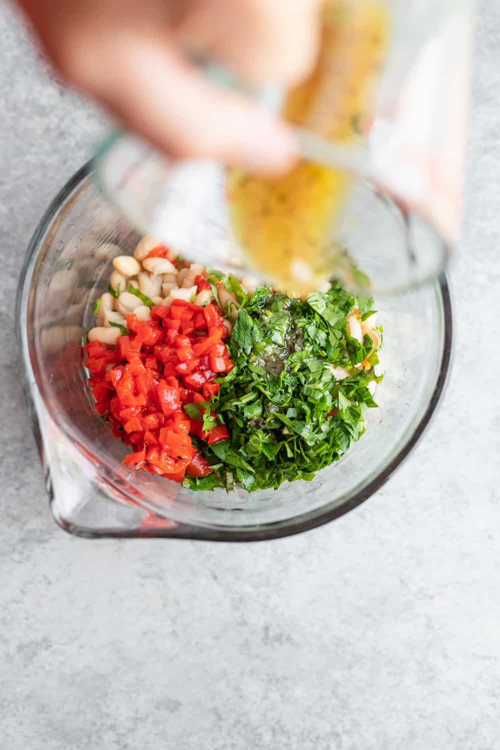 Herbs And Beans With Dressing