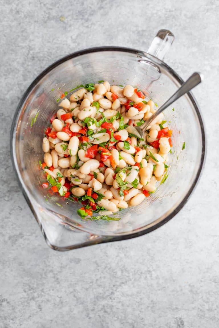 Marinated White Bean Salad Delish Knowledge